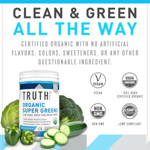 certified organic super greens drink