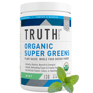 mint~organic green superfoods - mint flavor
