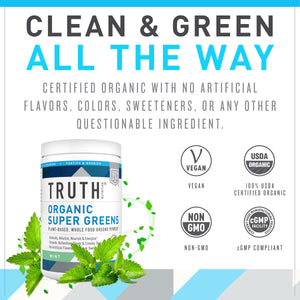 certified organic whole food greens powder