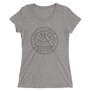 Ladies' Badge t-shirt - Black Logo