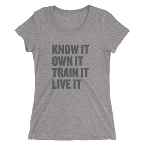 Ladies' Know It t-shirt - Black Logo