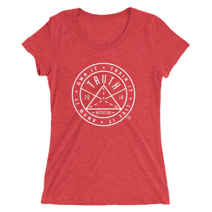 Ladies' Badge t-shirt - White Logo