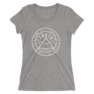 Ladies' Badge t-shirt - White Logo